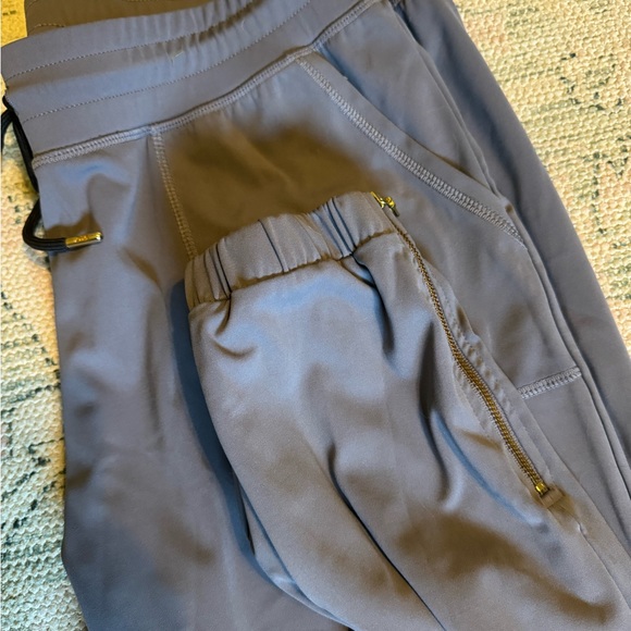 ZYIA Active Dark Gray Peak Zipper Joggers (Long) 31" Large Athleisure - Picture 8 of 14